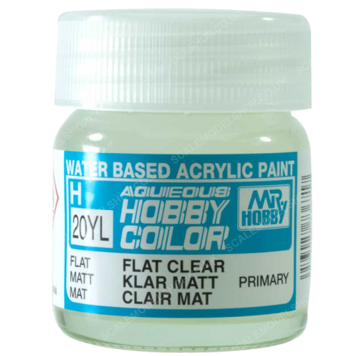 Mr. Hobby Aqueous Hobby Colour - Large Size Flat Clear 40ml